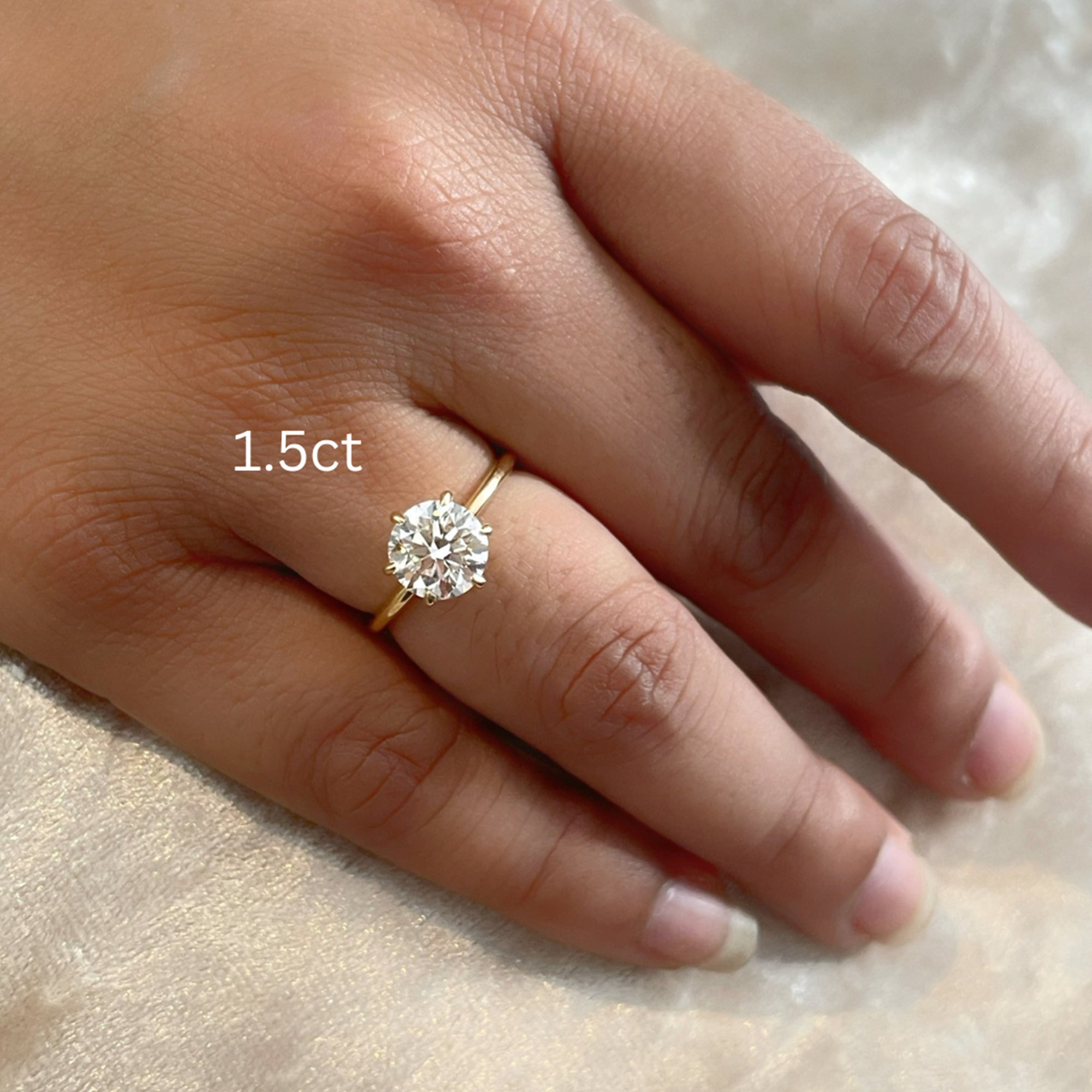 Eternity Band Emerald Lab Grown Diamond Ring on 18Kt Hallmarked White –  Luxury Souvenir